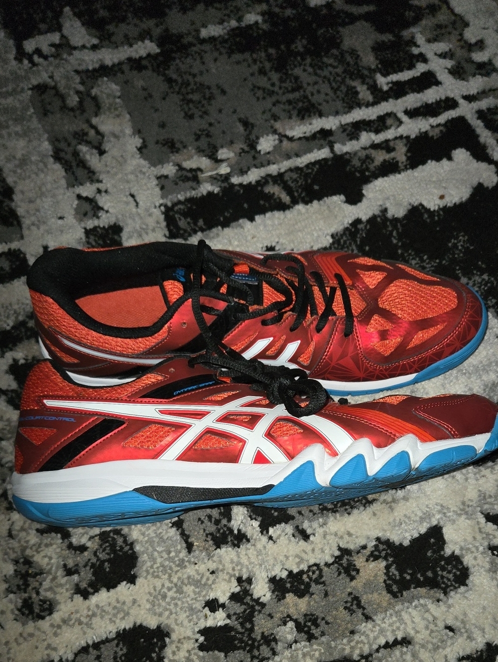 Asics Red and Blue Men's Training Sneakers